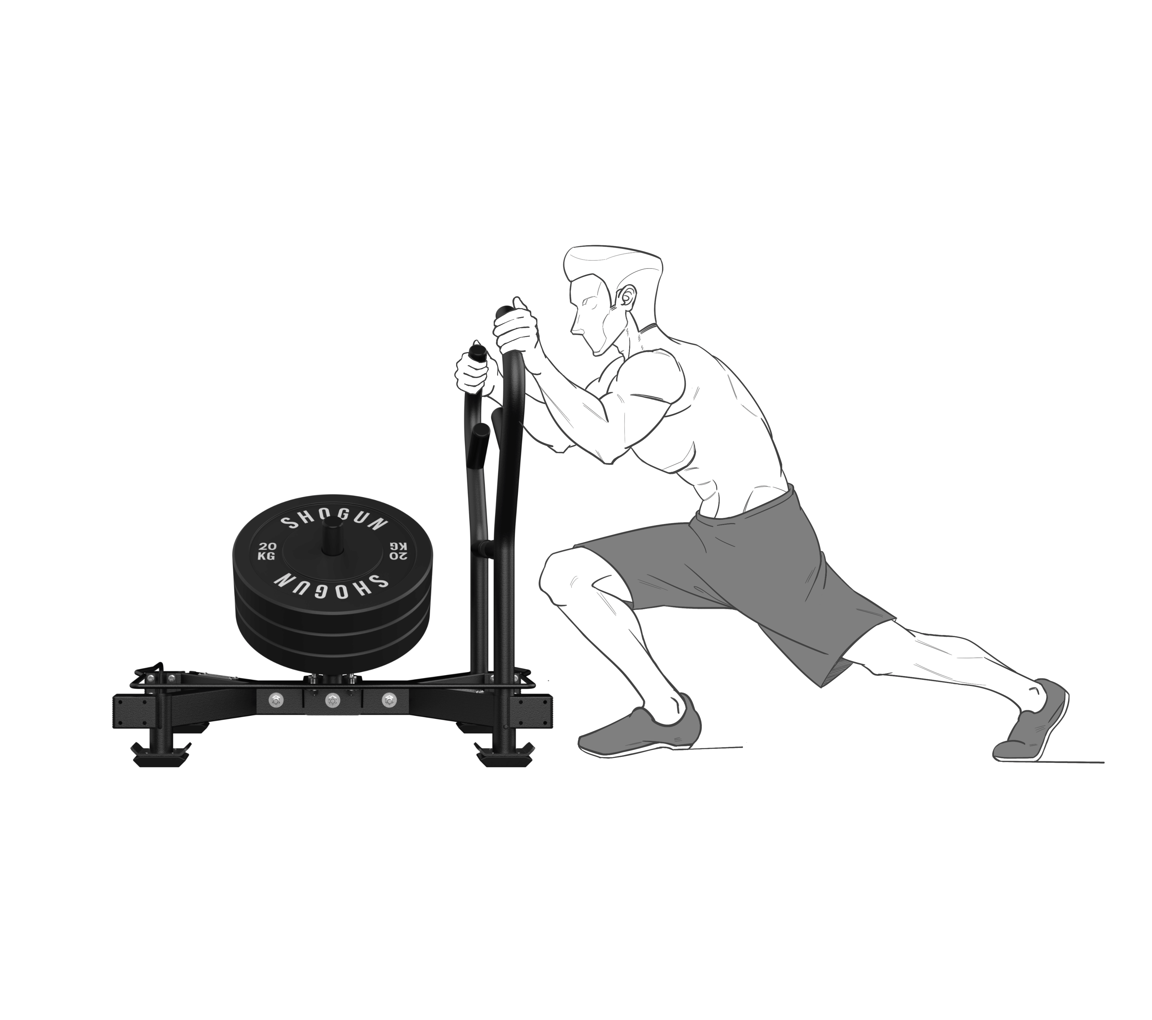 Body Sled SHOGUN STAG SLED - For ATG, HYROX & Cross training – Shogun Sports