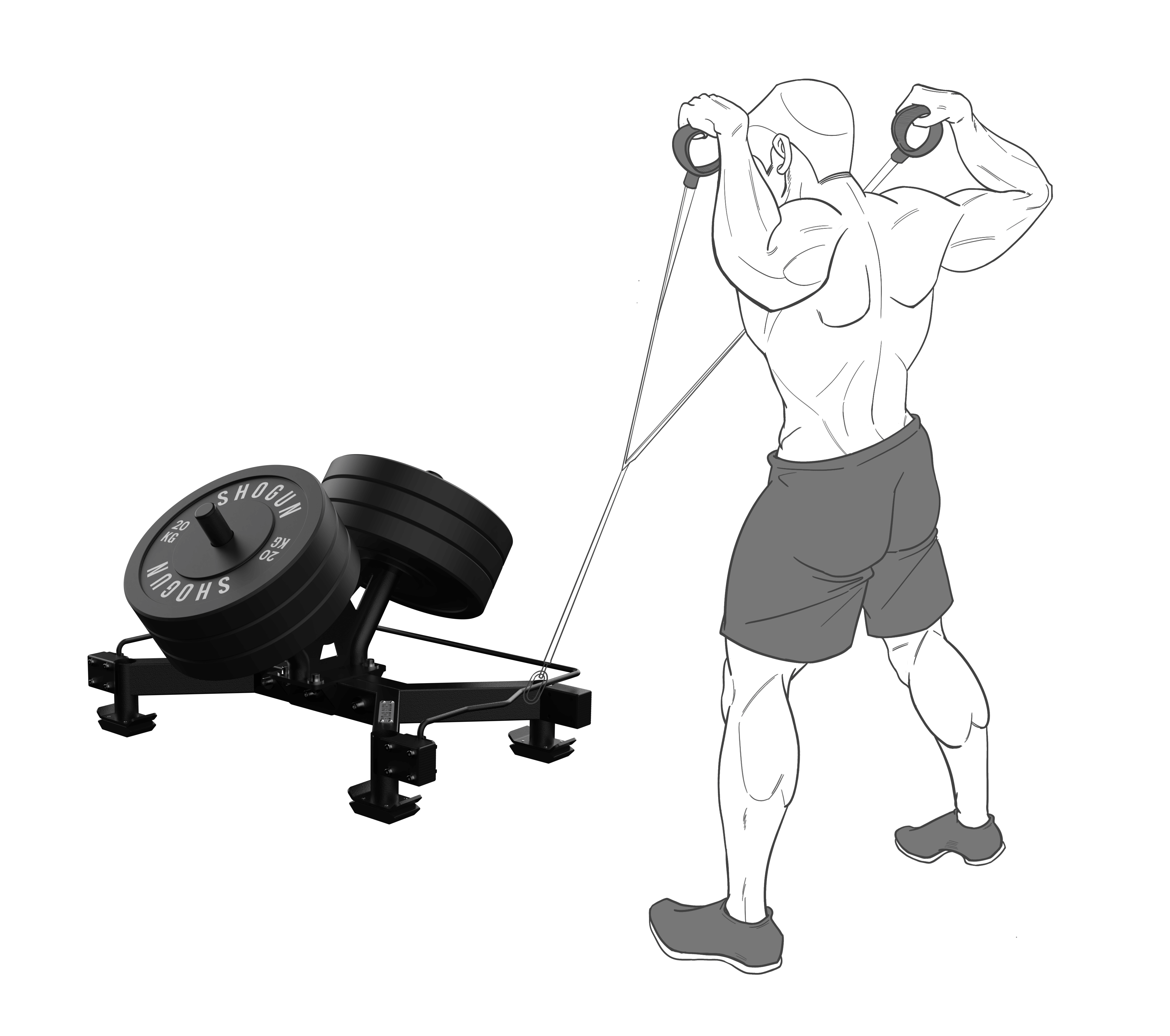 Body Sled SHOGUN STAG SLED - For ATG, HYROX & Cross training – Shogun Sports