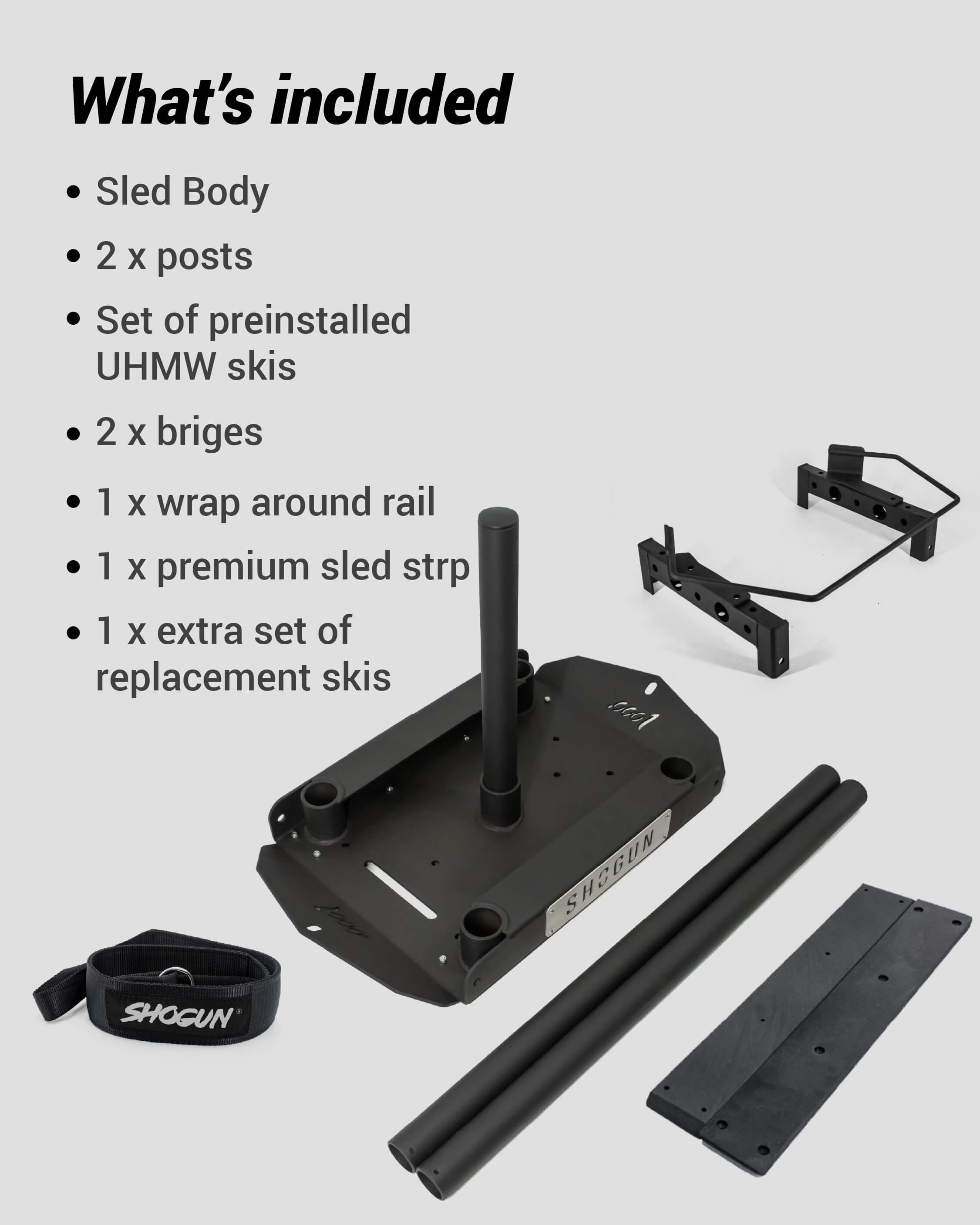 SHOGUN Multi Purpose Sled - Ultimate Bundle
